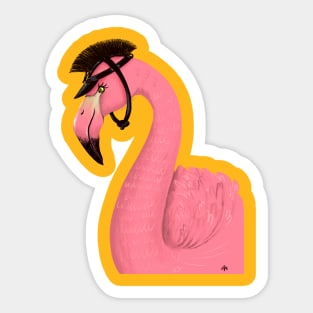 flamingo in Gucci Sticker